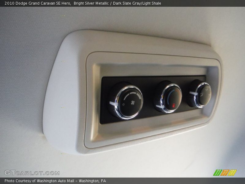Bright Silver Metallic / Dark Slate Gray/Light Shale 2010 Dodge Grand Caravan SE Hero