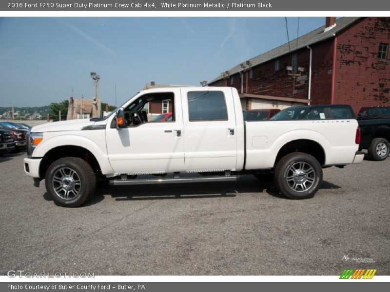  2016 F250 Super Duty Platinum Crew Cab 4x4 White Platinum Metallic