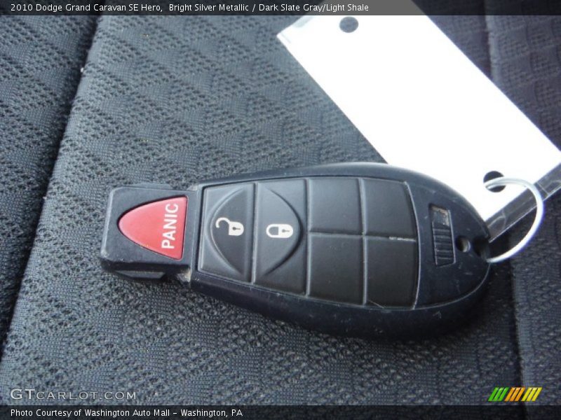 Bright Silver Metallic / Dark Slate Gray/Light Shale 2010 Dodge Grand Caravan SE Hero