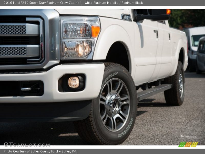 White Platinum Metallic / Platinum Black 2016 Ford F250 Super Duty Platinum Crew Cab 4x4