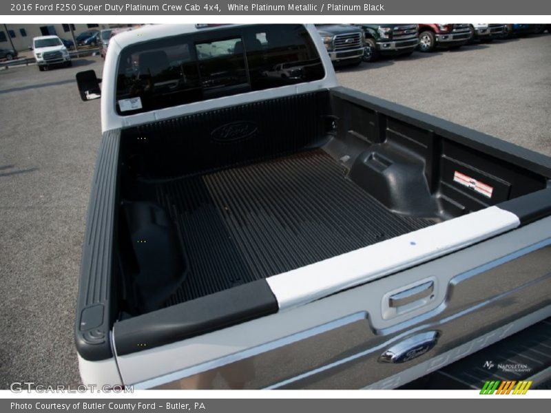 White Platinum Metallic / Platinum Black 2016 Ford F250 Super Duty Platinum Crew Cab 4x4