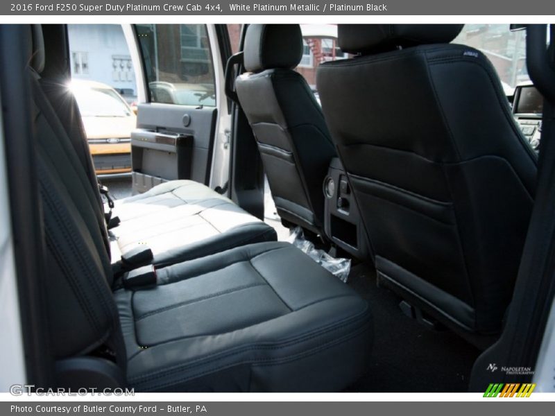 White Platinum Metallic / Platinum Black 2016 Ford F250 Super Duty Platinum Crew Cab 4x4
