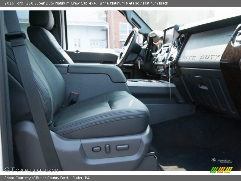 White Platinum Metallic / Platinum Black 2016 Ford F250 Super Duty Platinum Crew Cab 4x4