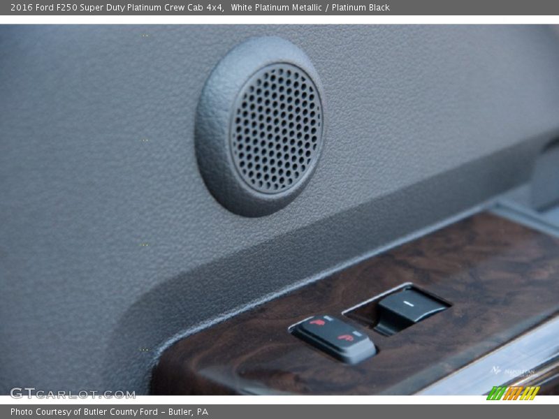White Platinum Metallic / Platinum Black 2016 Ford F250 Super Duty Platinum Crew Cab 4x4