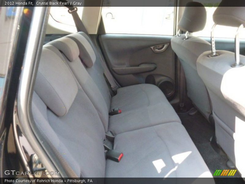 Crystal Black Pearl / Gray 2012 Honda Fit