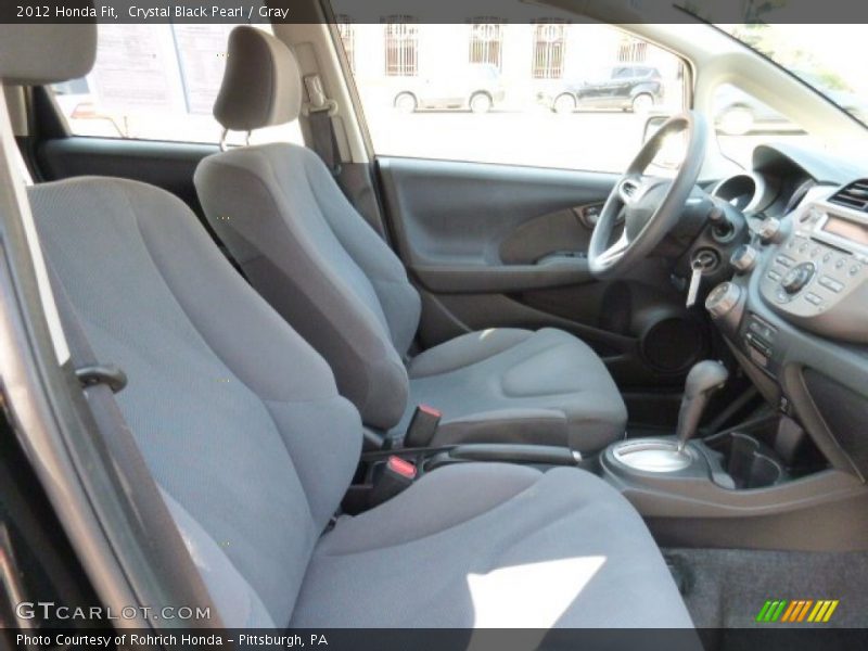 Crystal Black Pearl / Gray 2012 Honda Fit