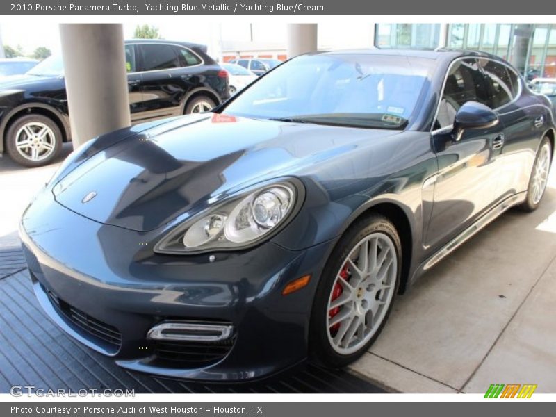 Yachting Blue Metallic / Yachting Blue/Cream 2010 Porsche Panamera Turbo