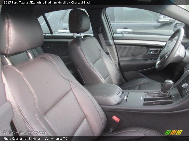White Platinum Metallic / Charcoal Black 2015 Ford Taurus SEL