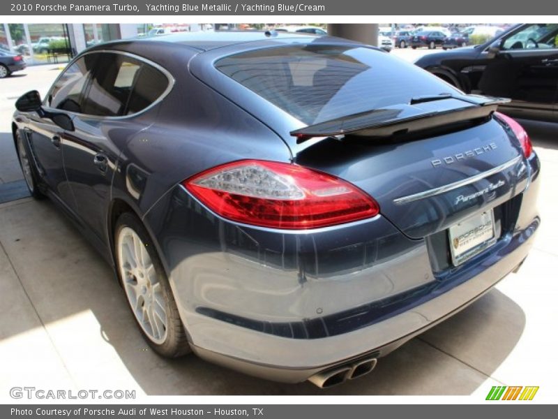 Yachting Blue Metallic / Yachting Blue/Cream 2010 Porsche Panamera Turbo