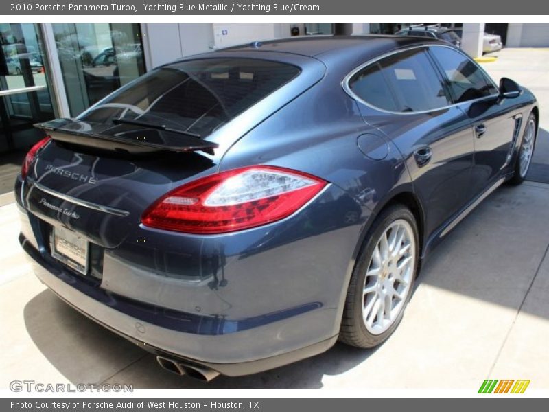 Yachting Blue Metallic / Yachting Blue/Cream 2010 Porsche Panamera Turbo