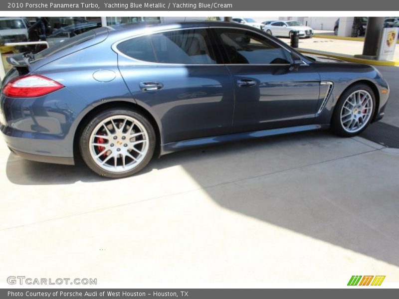 Yachting Blue Metallic / Yachting Blue/Cream 2010 Porsche Panamera Turbo