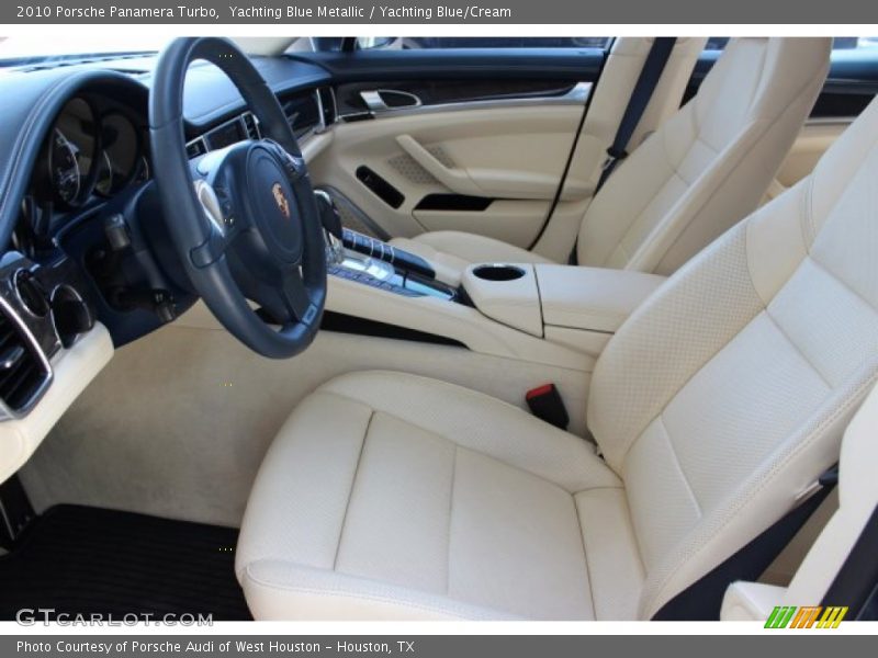 Yachting Blue Metallic / Yachting Blue/Cream 2010 Porsche Panamera Turbo