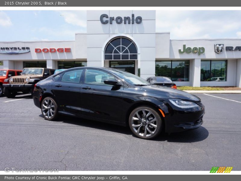 Black / Black 2015 Chrysler 200 S
