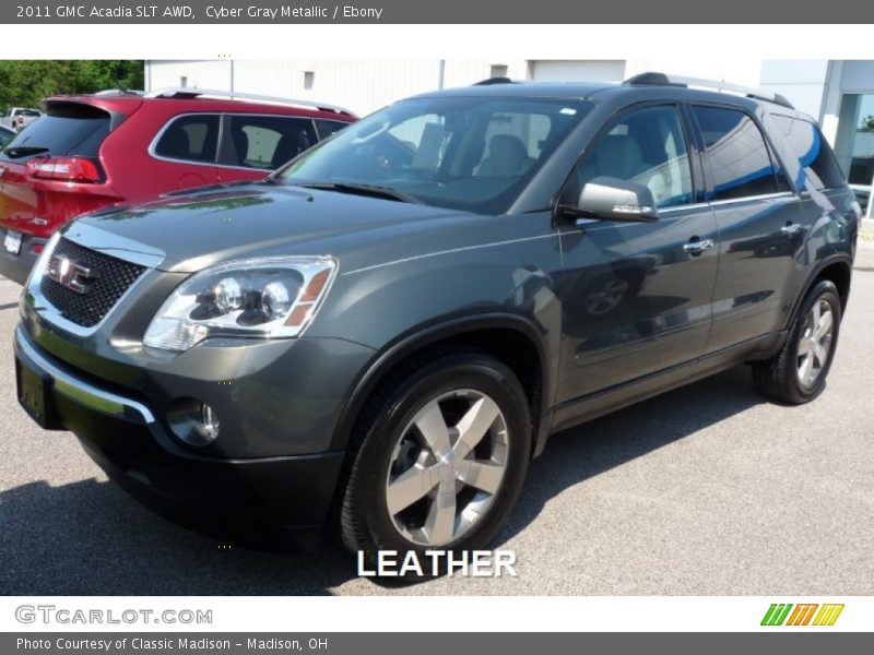 Cyber Gray Metallic / Ebony 2011 GMC Acadia SLT AWD