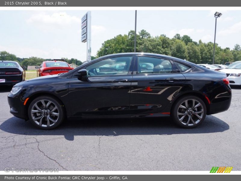 Black / Black 2015 Chrysler 200 S