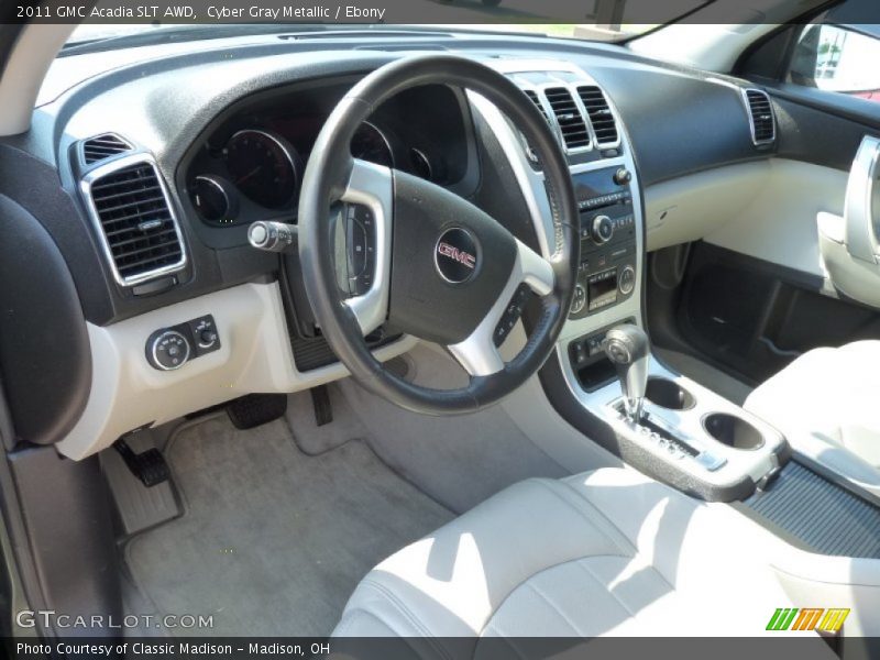 Cyber Gray Metallic / Ebony 2011 GMC Acadia SLT AWD