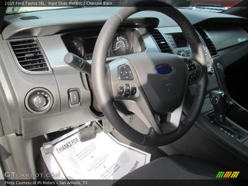 Ingot Silver Metallic / Charcoal Black 2015 Ford Taurus SEL