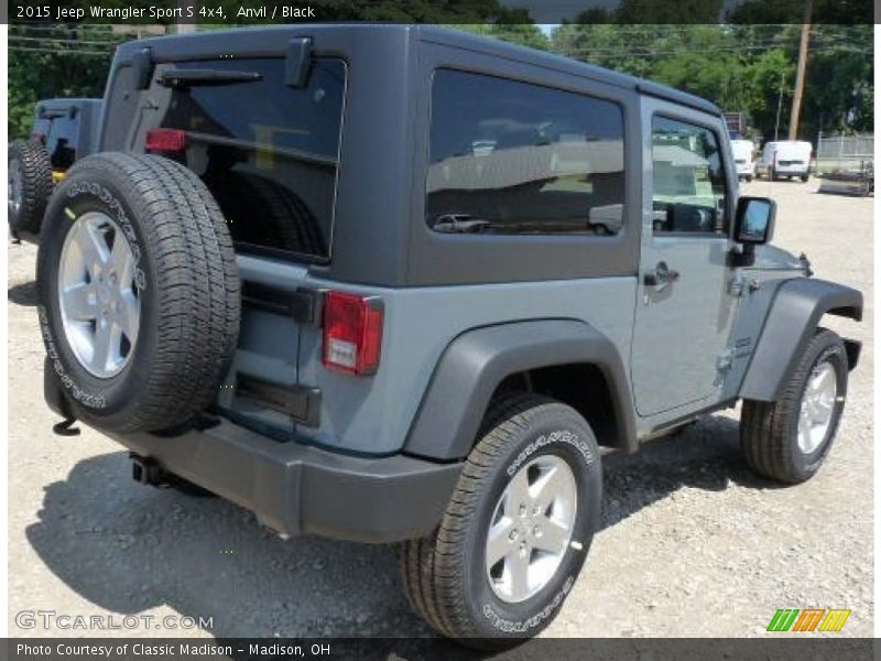 Anvil / Black 2015 Jeep Wrangler Sport S 4x4