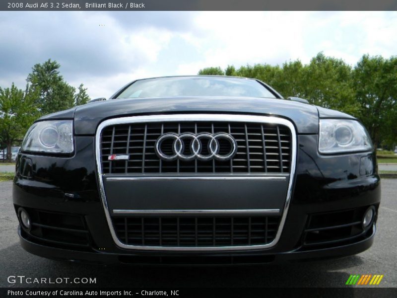 Brilliant Black / Black 2008 Audi A6 3.2 Sedan