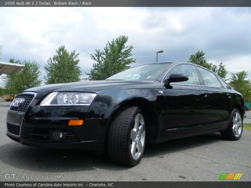 Brilliant Black / Black 2008 Audi A6 3.2 Sedan