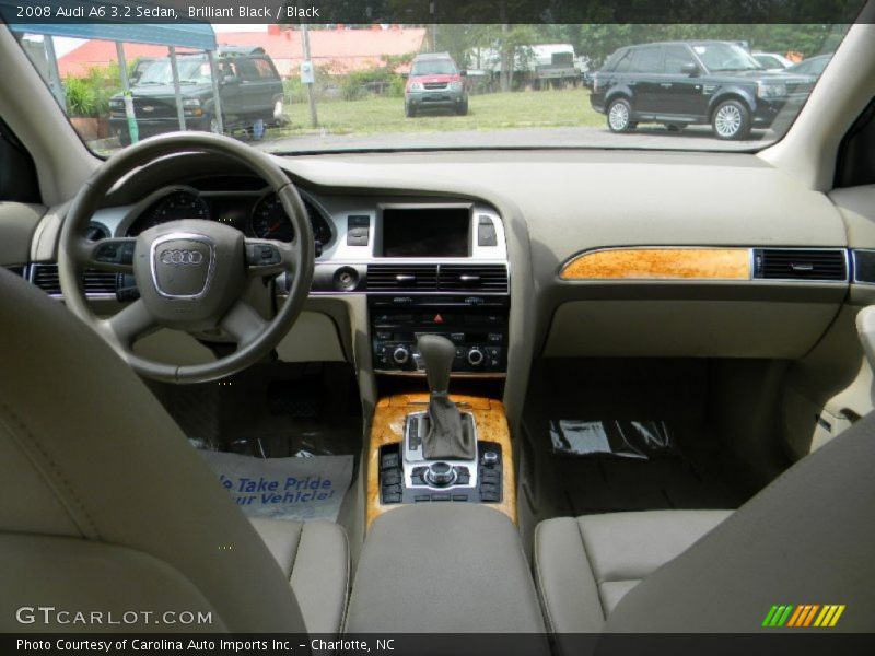 Brilliant Black / Black 2008 Audi A6 3.2 Sedan