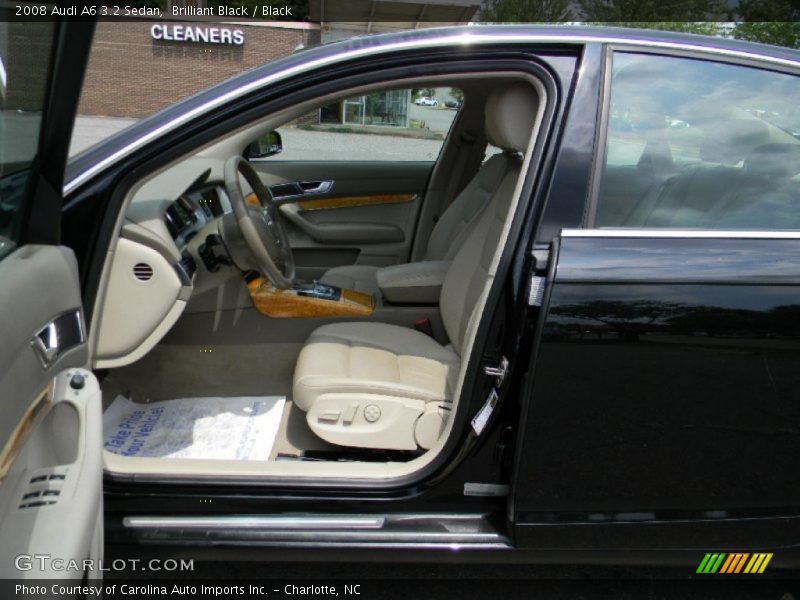 Brilliant Black / Black 2008 Audi A6 3.2 Sedan