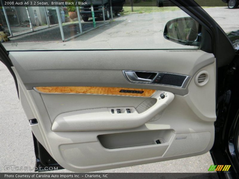 Brilliant Black / Black 2008 Audi A6 3.2 Sedan