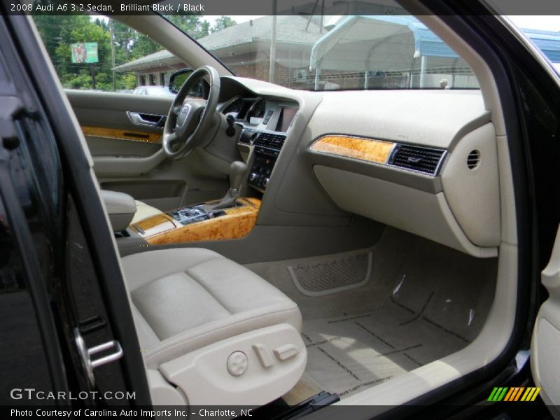 Brilliant Black / Black 2008 Audi A6 3.2 Sedan