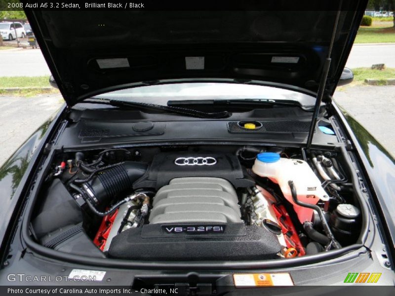 Brilliant Black / Black 2008 Audi A6 3.2 Sedan
