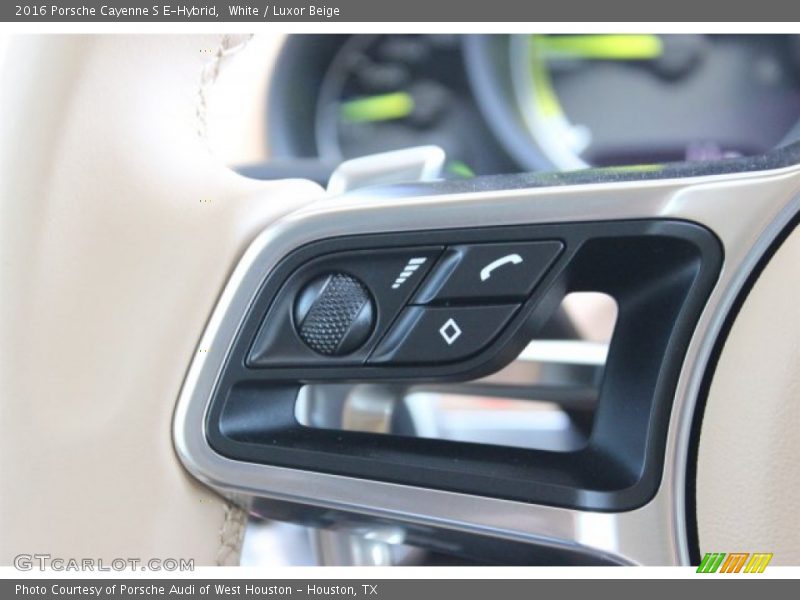 White / Luxor Beige 2016 Porsche Cayenne S E-Hybrid