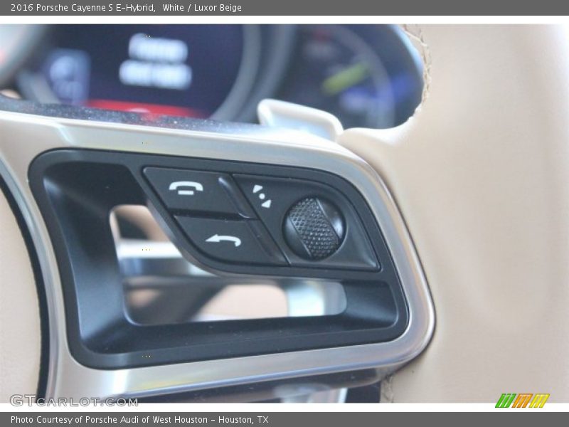 White / Luxor Beige 2016 Porsche Cayenne S E-Hybrid