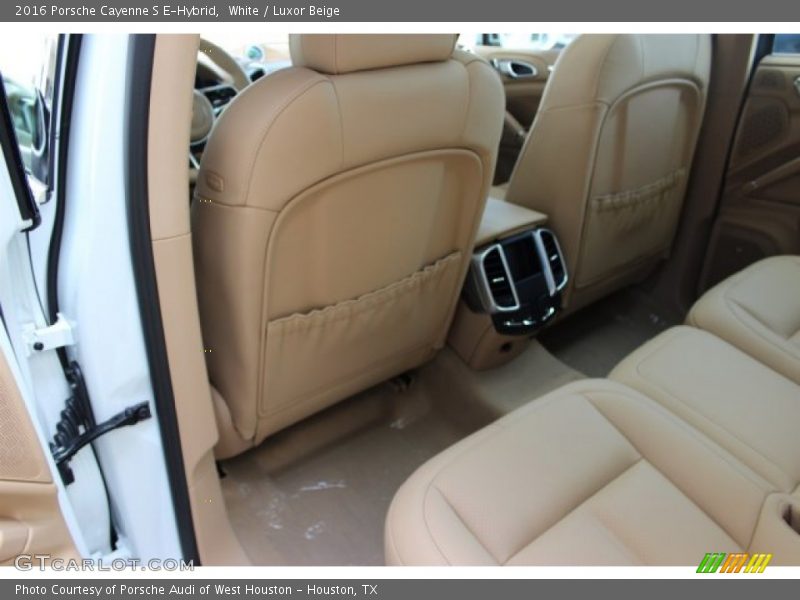 White / Luxor Beige 2016 Porsche Cayenne S E-Hybrid