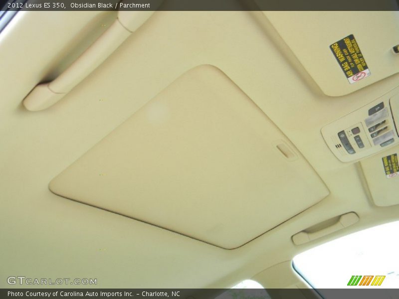 Obsidian Black / Parchment 2012 Lexus ES 350