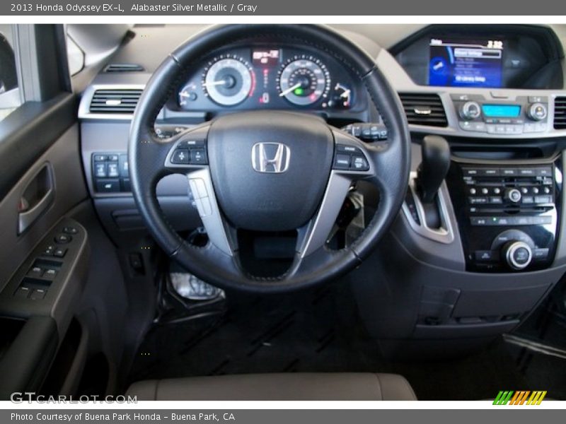 Alabaster Silver Metallic / Gray 2013 Honda Odyssey EX-L
