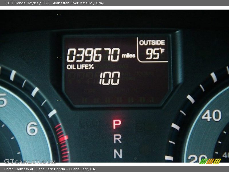 Alabaster Silver Metallic / Gray 2013 Honda Odyssey EX-L