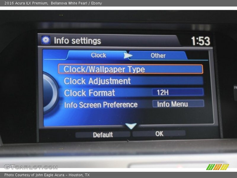 Bellanova White Pearl / Ebony 2016 Acura ILX Premium