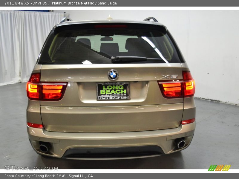 Platinum Bronze Metallic / Sand Beige 2011 BMW X5 xDrive 35i