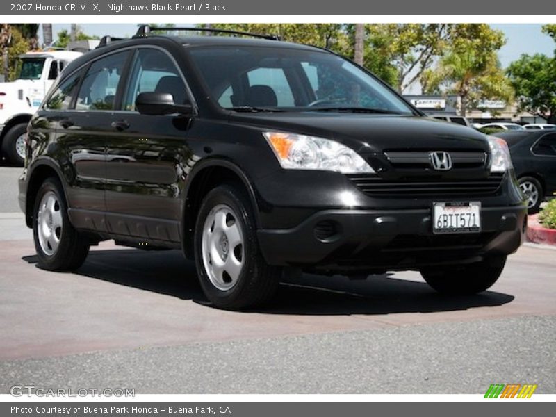 Nighthawk Black Pearl / Black 2007 Honda CR-V LX