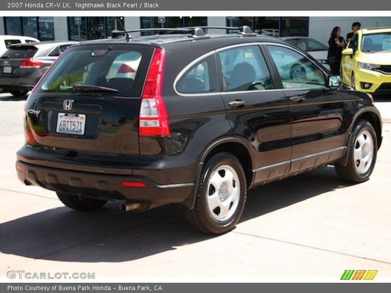 Nighthawk Black Pearl / Black 2007 Honda CR-V LX