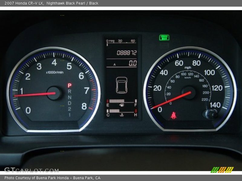 Nighthawk Black Pearl / Black 2007 Honda CR-V LX