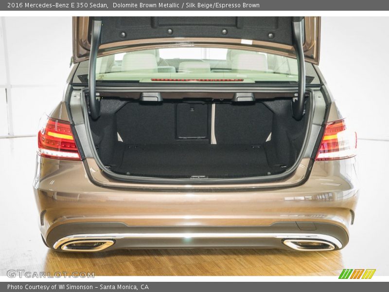 Dolomite Brown Metallic / Silk Beige/Espresso Brown 2016 Mercedes-Benz E 350 Sedan