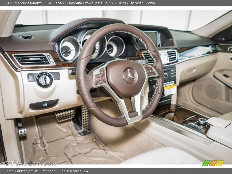 Dolomite Brown Metallic / Silk Beige/Espresso Brown 2016 Mercedes-Benz E 350 Sedan