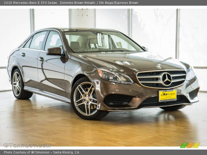 Dolomite Brown Metallic / Silk Beige/Espresso Brown 2016 Mercedes-Benz E 350 Sedan