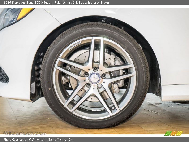 Polar White / Silk Beige/Espresso Brown 2016 Mercedes-Benz E 350 Sedan
