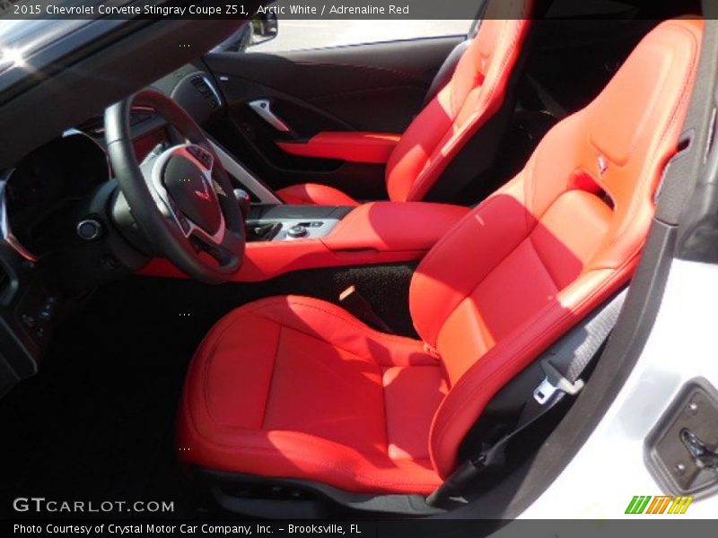 Arctic White / Adrenaline Red 2015 Chevrolet Corvette Stingray Coupe Z51