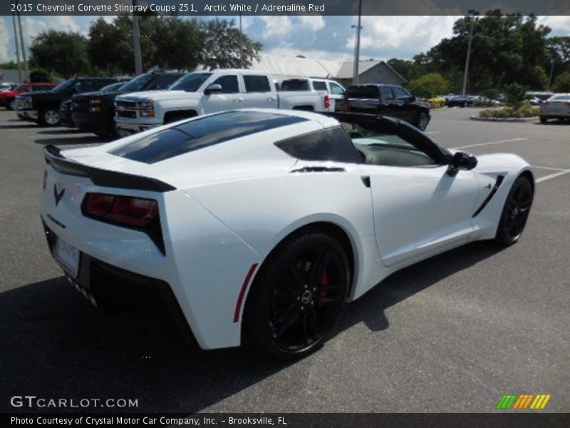 Arctic White / Adrenaline Red 2015 Chevrolet Corvette Stingray Coupe Z51