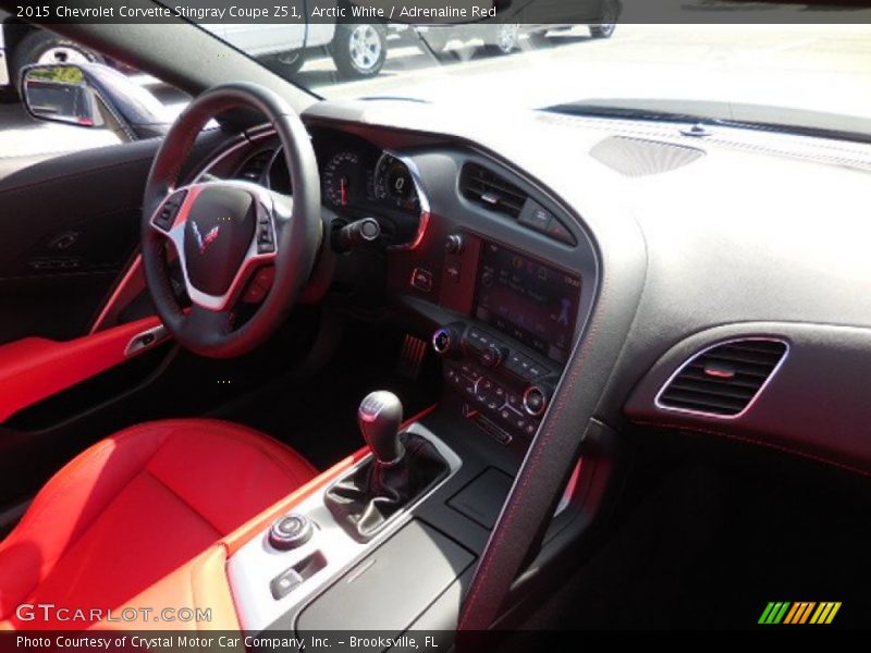 Arctic White / Adrenaline Red 2015 Chevrolet Corvette Stingray Coupe Z51