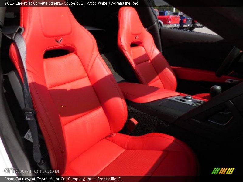 Arctic White / Adrenaline Red 2015 Chevrolet Corvette Stingray Coupe Z51