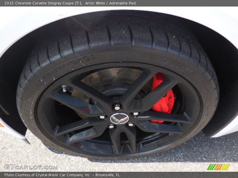Arctic White / Adrenaline Red 2015 Chevrolet Corvette Stingray Coupe Z51