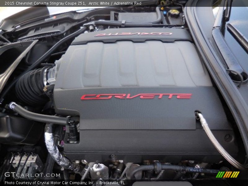 Arctic White / Adrenaline Red 2015 Chevrolet Corvette Stingray Coupe Z51